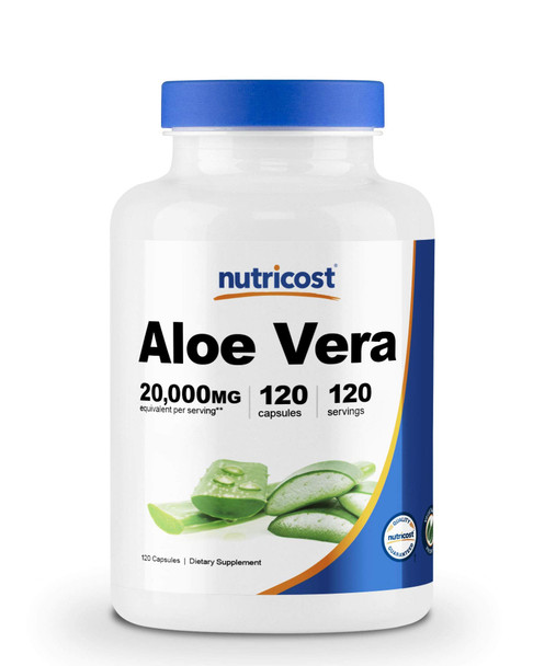 Nutricost Aloe Vera 100mg, 120 Capsules - Gluten Free, Non-GMO, Vegetarian Friendly