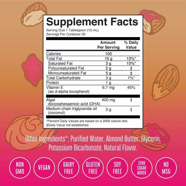 MaryRuth Organics Almond Butter & Jelly Liposomal Smoothie with DHA & MCT