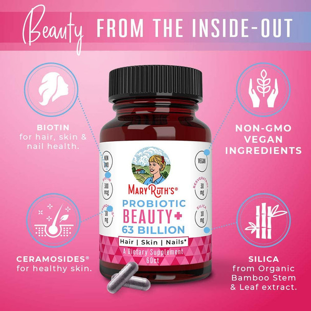 MaryRuth Organics Probiotic Beauty+ (60 Count)