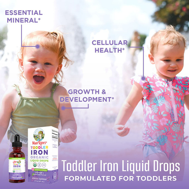 MaryRuth Organics Toddler Iron Organic Liquid Drops