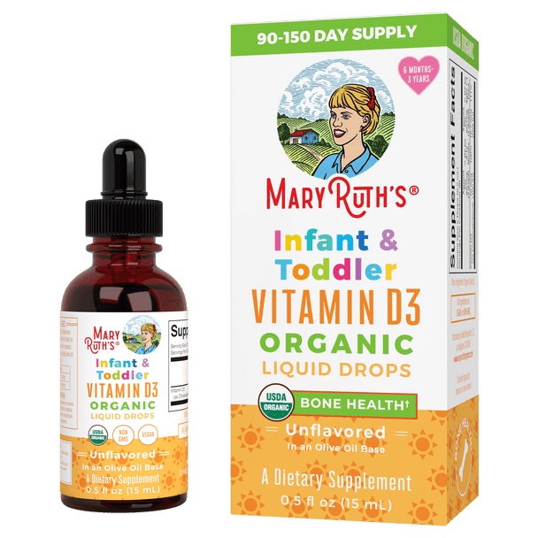 MaryRuth Organics Infant & Toddler Vitamin D3 Organic Liquid Drops