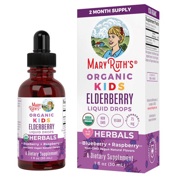 MaryRuth Organics Organic Kids Elderberry Liquid Drops (1 oz)