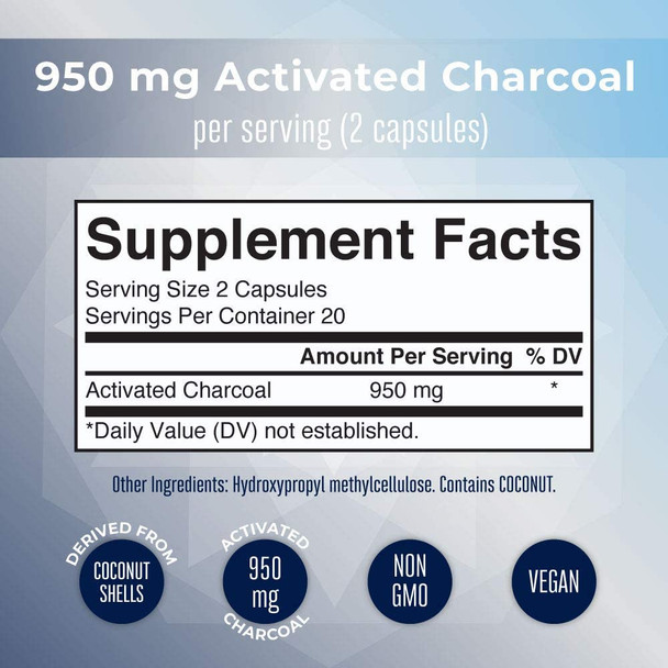 MaryRuth Organics Charcoal Capsules (40 Count)