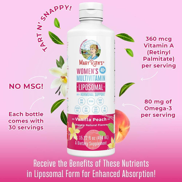 MaryRuth Organics Women's 40+ Multivitamin Liposomal