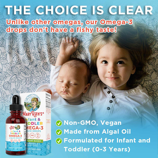 MaryRuth Organics Infant & Toddler Omega-3 Liquid Drops (1 oz)