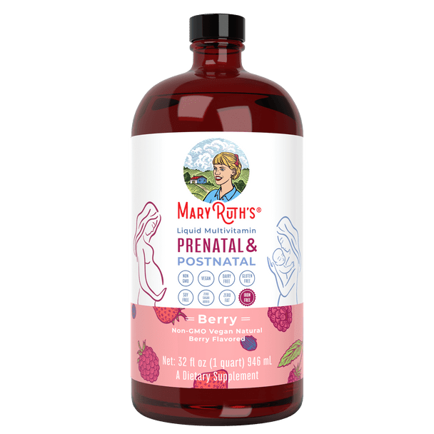 MaryRuth Organics Prenatal & Postnatal Liquid Multivitamin (32 oz)