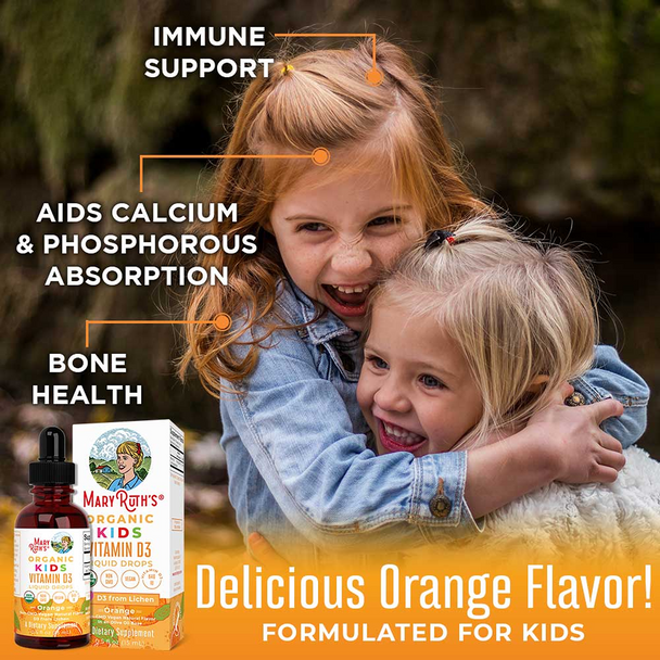 MaryRuth Organics Organic Kids Vitamin D Liquid Drops