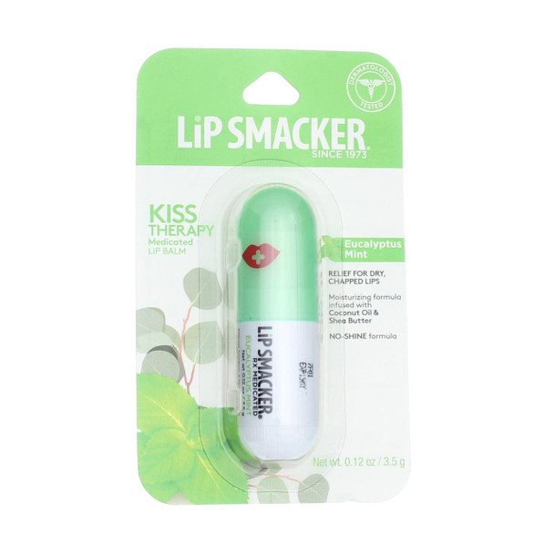 Lip Smackers Kiss Therapy Medicated Lip Balm Eucalyptus Mint 1 Ounce