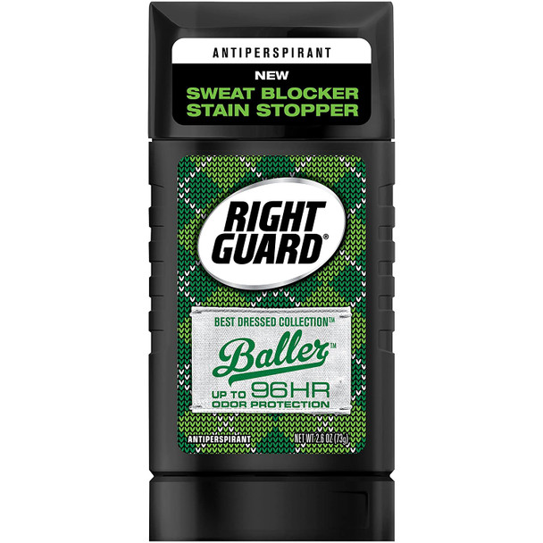 Right Guard Best Dressed Antiperspirant Deodorant Invisible Solid Stunner 2.6 Ounce RED