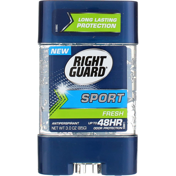 Right Guard Sport 3D Odor Defense AntiPerspirant Deodorant Clear Gel Fresh 3 oz Pack of 2