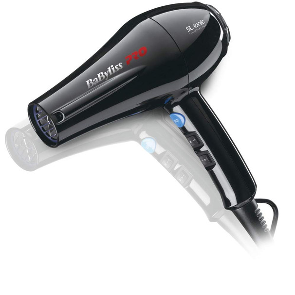 Babyliss Pro BAB5586GE Hairdryer SL Ionic Super Light, Black