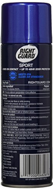 Right Guard Aerosol Sport Powder Dry Antiperspirant 6 oz