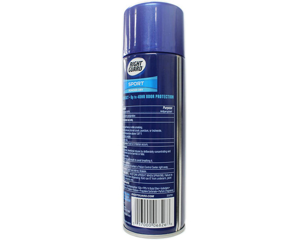 Right Guard Aerosol Sport Powder Dry Antiperspirant 6 oz Pack of 4