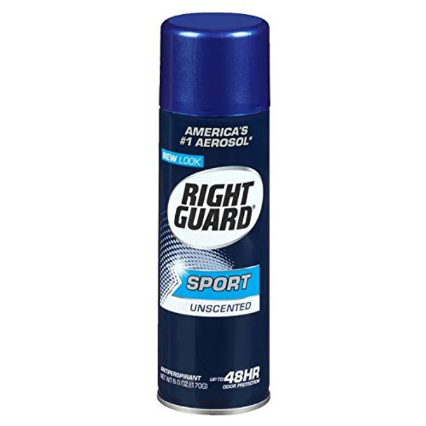 Right Guard Sport Unscented Aerosol Antiperspirant Spray 6 oz Pack of 2