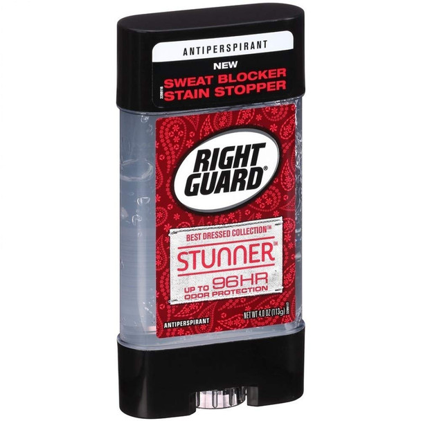 Right Guard Antiperspirant  Best Dressed Collection  Stunner  Clear Gel  Net Wt. 4.0 OZ 113 g Per Stick  Pack of 2