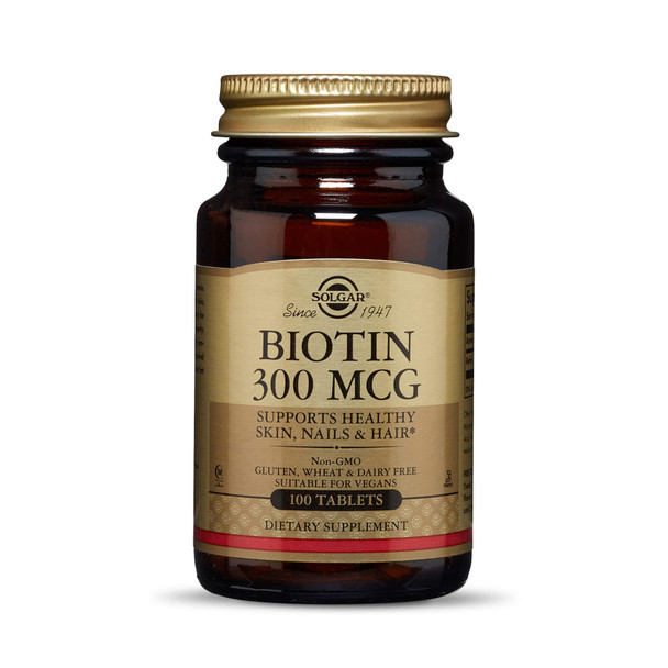 Solgar  Biotin 300 mcg, 100 Tablets