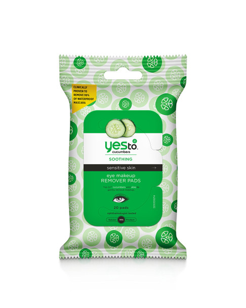 Yes to Cucumbers Eye Makeup Remover Pads 20 Count