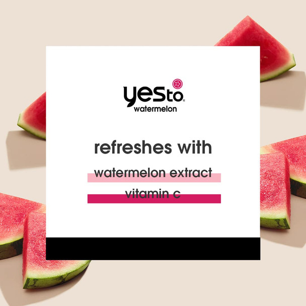 Yes To Watermelon  Light Hydration  Super Fresh Facial Cleanser 4 Fl Oz  Gel Moisturizer 1.5 Fl Oz  All Skin Types  Hydrate  Moisturize Skin  Vegan  95 Natural Ingredients