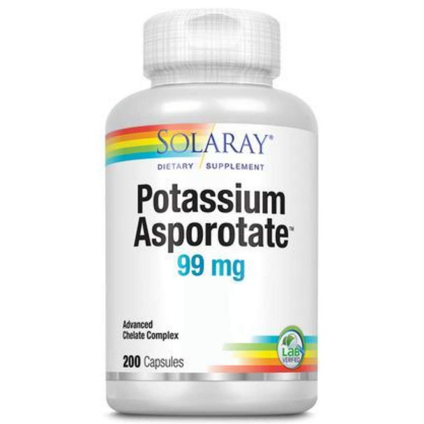 Solaray Potassium Asporotate Supplement, 99 mg | 200 Count