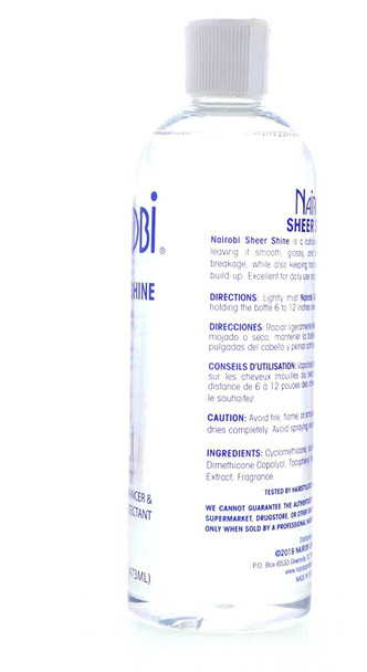 Nairobi Sheer Shine Thermal Protectant for Unisex 16 Ounce