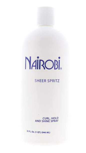 Nairobi Sheer Spritz Curl Hold and Shine Spray for Unisex 32 Ounce