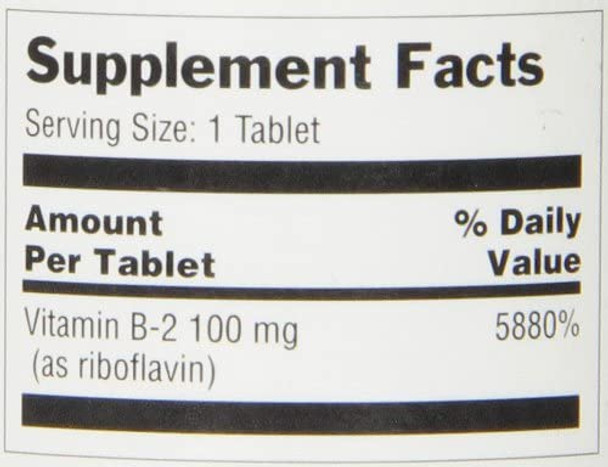 Optimum Vitamin B2 Tablets 100 Mg 100 Count