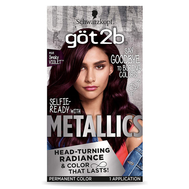 Got2b Metallic Permanent Hair Color M49 Smoky Violet