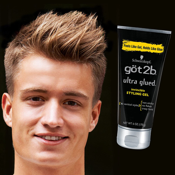 Got2b Ultra Glued Invincible Styling Hair Gel 6 Ounces Pack of 2