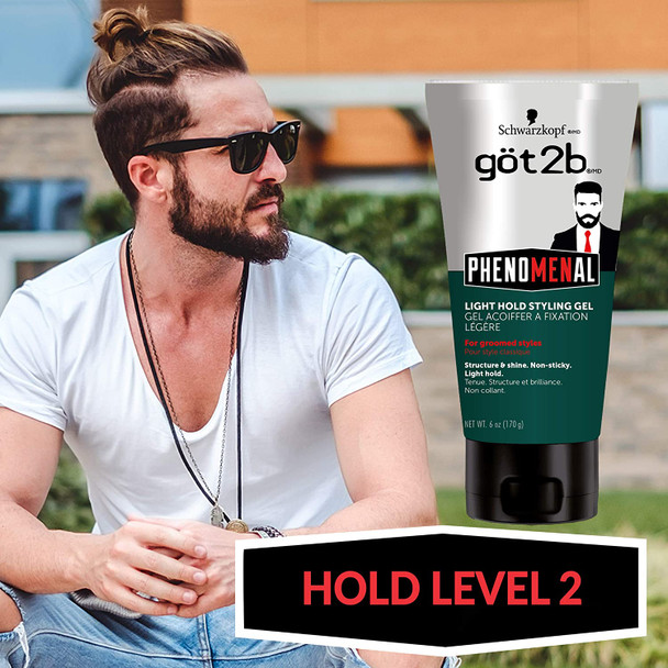 Got2b Phenomenal Light Hold Styling Hair Gel 6 Ounce