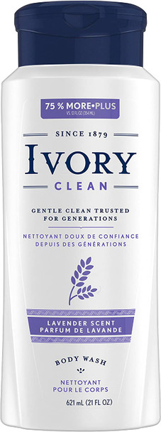 Ivory Body Wash Lavender 21 oz Pack of 2