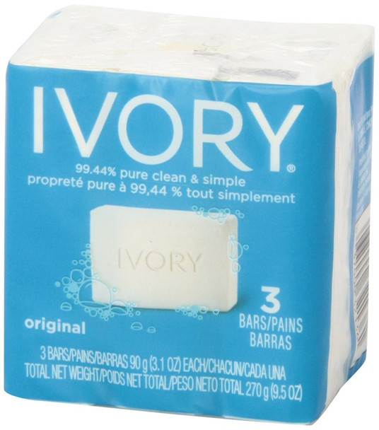 IVORY SOAP PERSONAL BAR 3 x 3.1 Ounce Bars Value Pack of 4