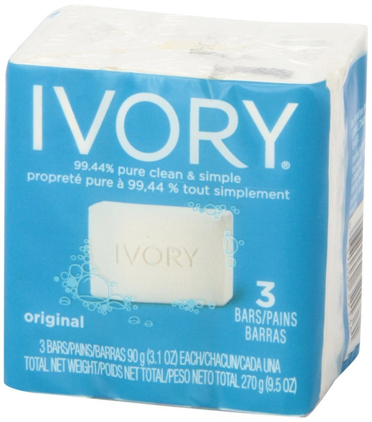 IVORY SOAP PERSONAL BAR 3 x 3.1 Ounce Bars Value Pack of 4