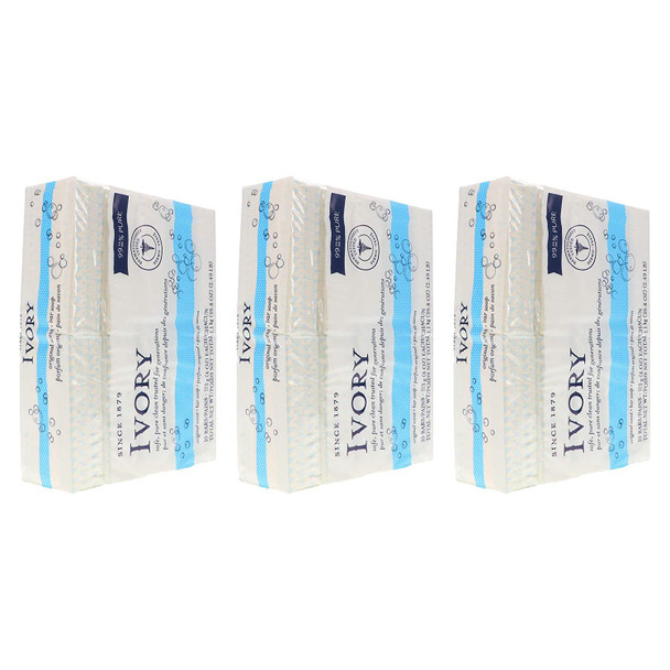 Ivory Soap Original 4 oz Bars 10 ea Pack of 3