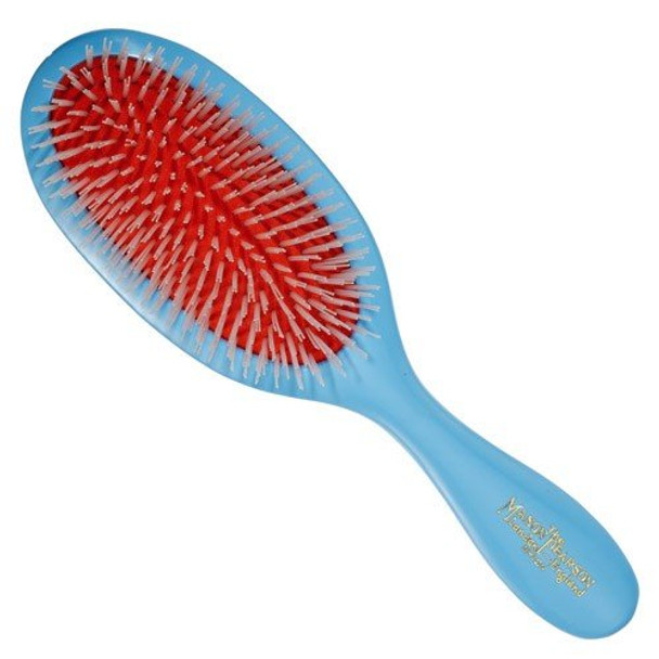 Mason Pearson N3 Handy Size Nylon Tufts Hair Brush  Blue