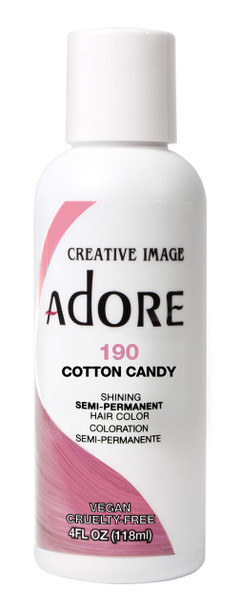 Adore SemiPermanent Haircolor 190 Cotton Candy 4 Ounce 118ml 3 Pack
