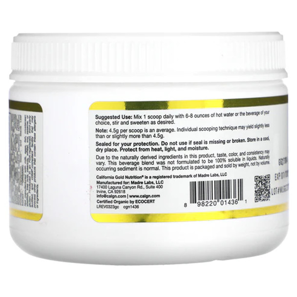 California Gold Nutrition GoldenCeps, Organic Turmeric with Adaptogens, 4 oz (114 g)