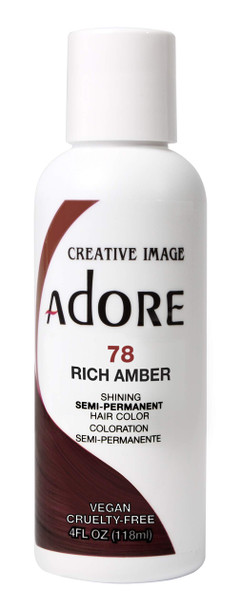 Adore SemiPermanent Haircolor 078 Rich Amber 4 Ounce 118ml 2 Pack