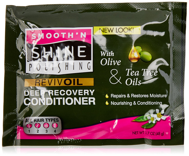 Smooth N Shine Revival Deep Recovery Conditioner Olive/Tea Tree 1.7 Ounce