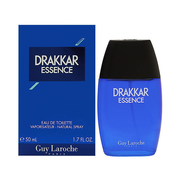 Drakkar Essence by Guy Laroche Eau de Toilette Spray  Aromatic Fougere Fragrance for Men  Blend of Grapefruit and Icy Mint Followed by Rich Woody Notes Mixed with Lavender and Sage  1.7 oz