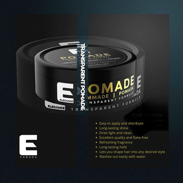 Elegance Original Transparent Pomade Strong Hold 4.73 Oz