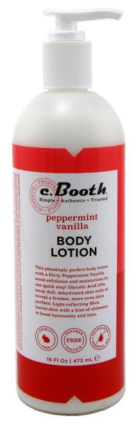 c.Booth Peppermint Vanilla Body Lotion 16 Fluid Ounce