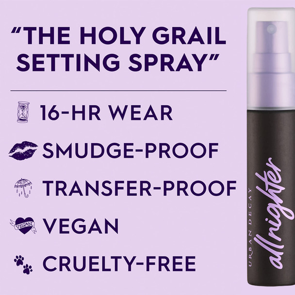 Urban Decay All Nighter LongLasting Makeup Setting Spray 1.0 fl oz  Hydromaniac Tinted Moisturizer 40 Light Medium Warm  24H Longwear Weightless Buildable Medium Coverage