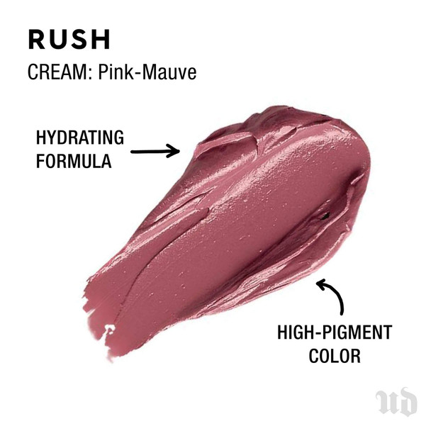 Urban Decay Vice Lipstick  19 Shades Available  Unbelievable Color  Smooth Application  Hydrating Aloe Vera  Avocado Oil  Rush 0.11 oz