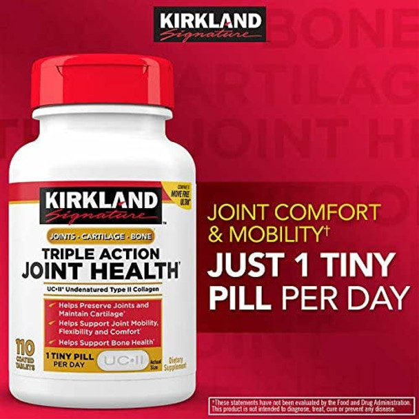 Kirkland Signature Expect More Triple Action Joint Health 110 Coated Tablets