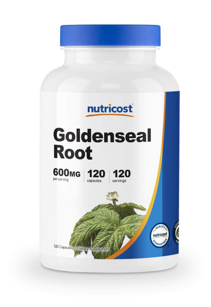 Nutricost Goldenseal Root 600mg, 120 Capsules - Non-GMO, Gluten Free, Vegetarian Capsules