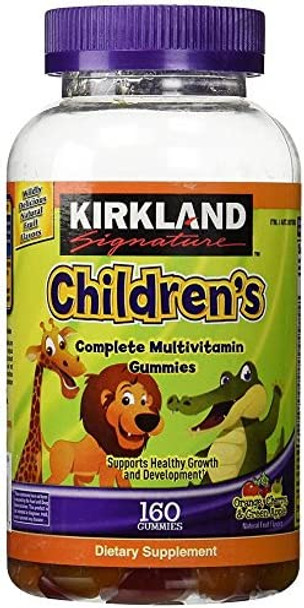 Kirkland Signature FsmJUt Childrens Complete Multivitamin Gummies 160 Count