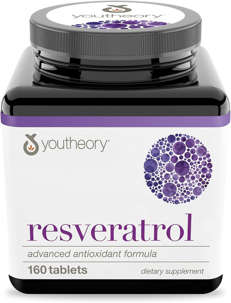 Youtheory Resveratrol 160 Tablets