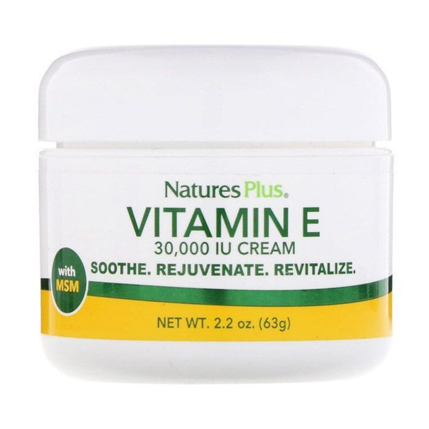 Natures Plus Vitamin E Cream 2.2 oz 30000 IU