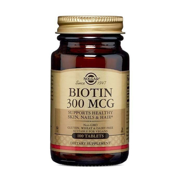 Solgar Biotin Tablets 300mcg 100's