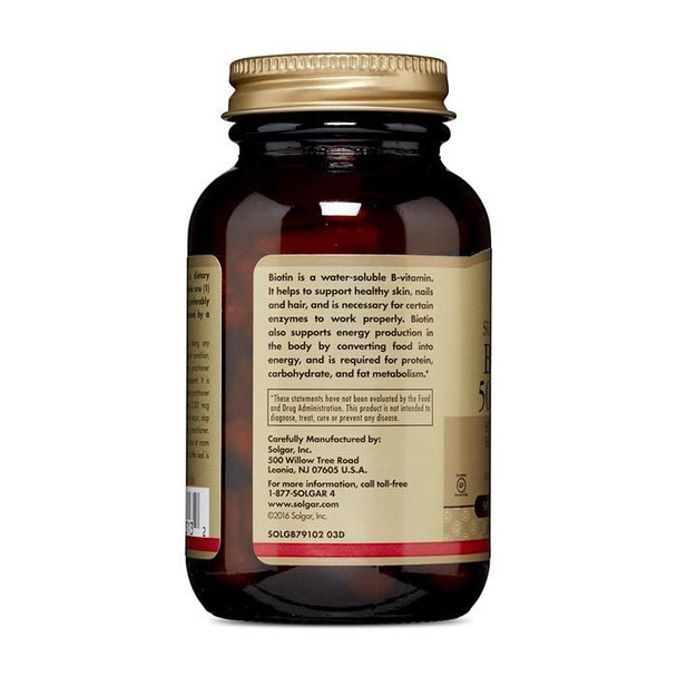 Solgar Biotin 5000mcg 100's